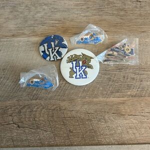 Lot Of 5 Lapel Hat Pins State Vintage Kentucky Themed Wildcats Lions Club